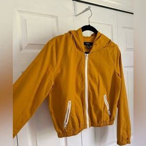 Forever 21 yellow cropped jacket